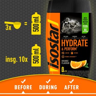 Isostar Hydrate & Perform 400g Orange